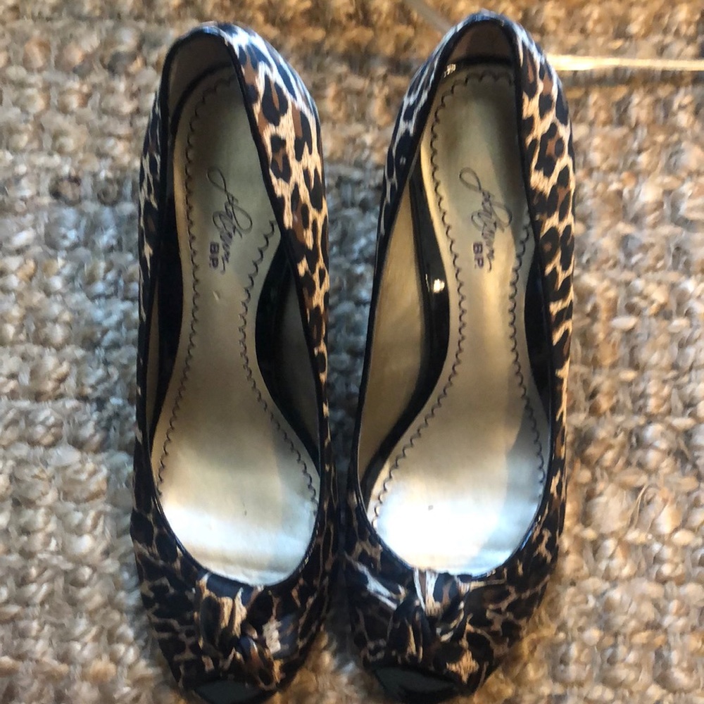 Platinum BP leopard print heels